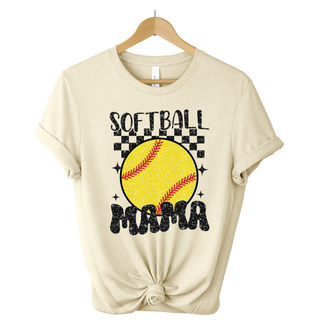 Softball Mama Check DTF Sheet